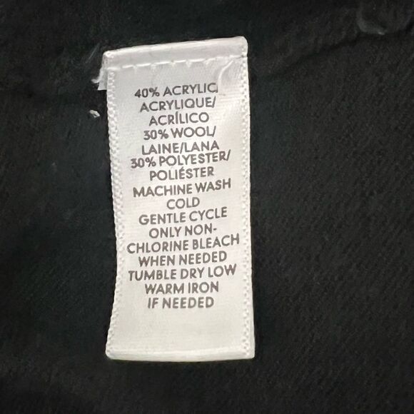 Loft Wool Blend Button Back Crewneck Sweater - Picture 3 of 4